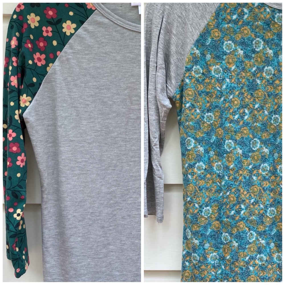 2 bundle LuLaRoe Randy baseball T’s XXS